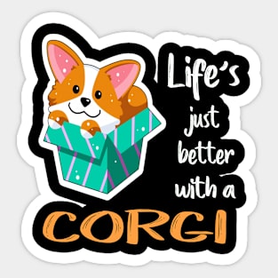 Life'S Just Better With a Corgi (210) Sticker